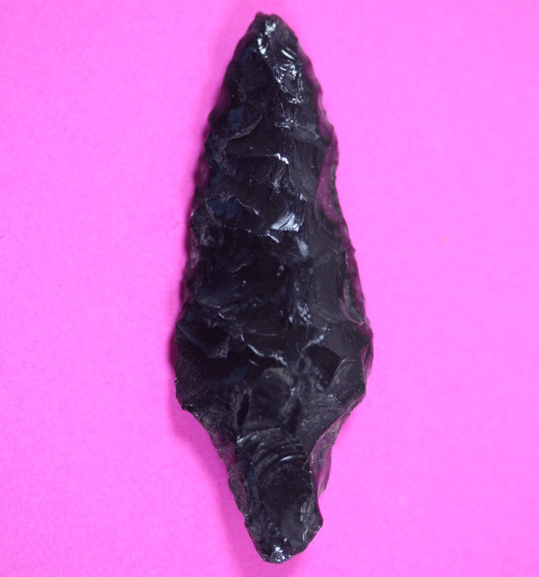 Authentic Pre Columbian Artifact Aztec Arrowhead Battle of Mexico City COA 36