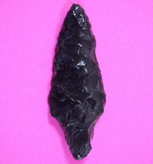 Authentic Pre Columbian Artifact Aztec Arrowhead Battle of Mexico City COA 36