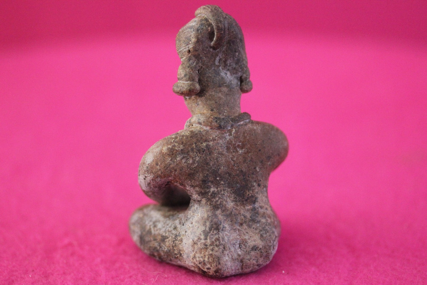 Authentic Pre Columbian Artifact Male Seated Tomb Figure Colima Mexico COA 193