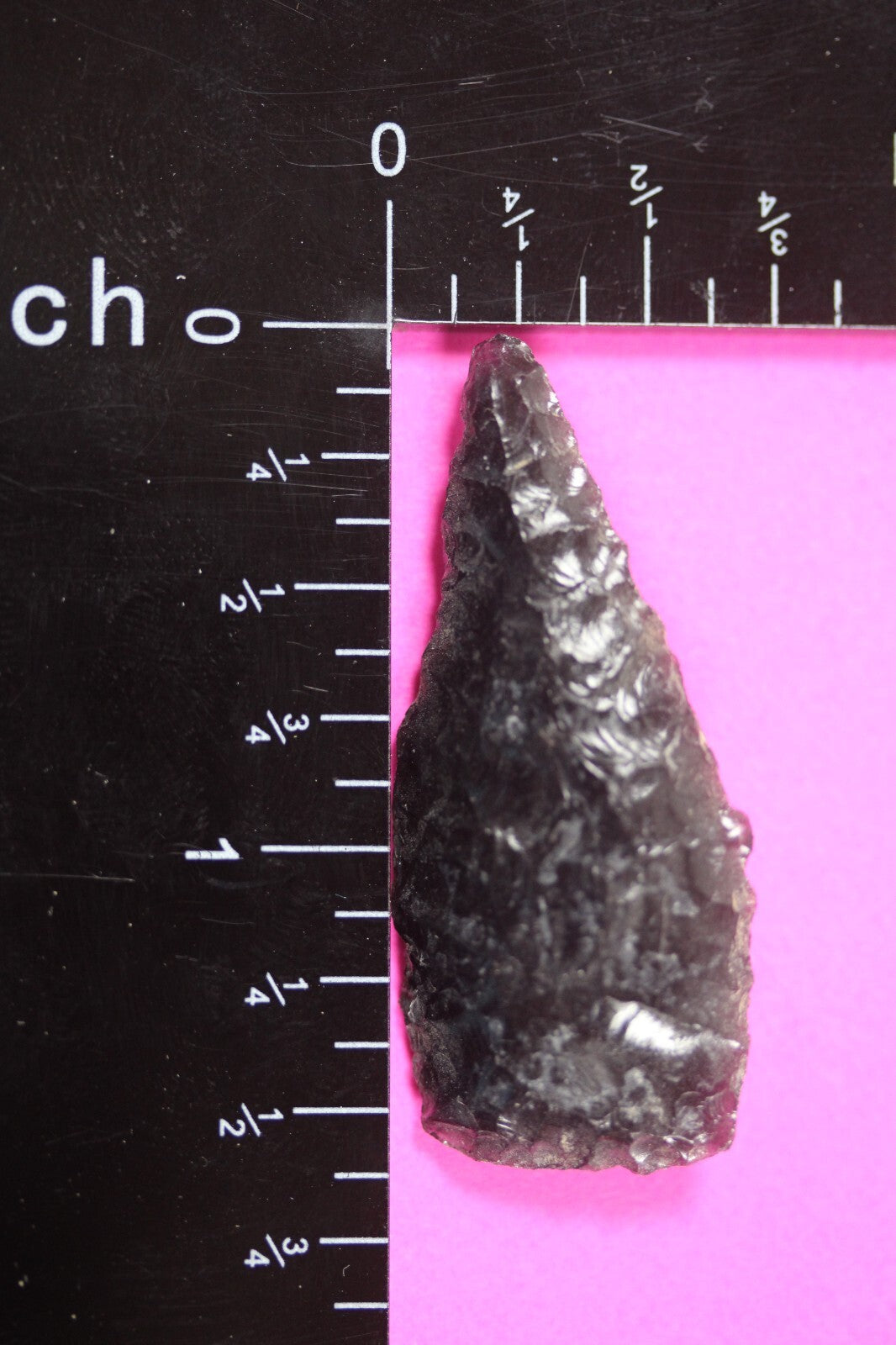 Authentic Pre Columbian Artifact Aztec Arrowhead Battle of Mexico City COA 68