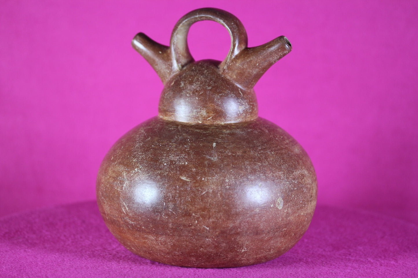 Authentic Pre Columbian Artifact Calima Stirrup Jar Ex Arte Primitivo COA T38