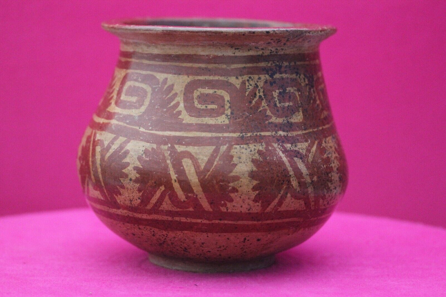 Authentic Pre Columbian Artifact Decorated Bowl Michoacan Arte Primitivo COA T65