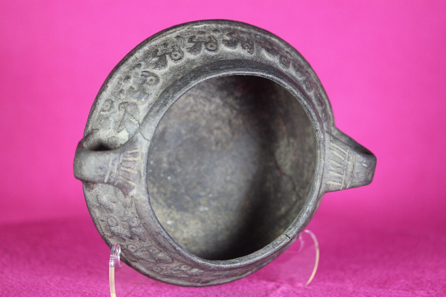 Authentic Pre Columbian Artifact Moche Bird Motifs Bowl 100-800 AD Peru COA J19