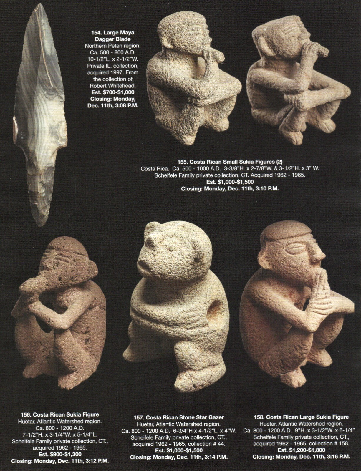 Pre Columbian Artifacts Price & Value Guide Arte Primitivo Auction Catalog 112