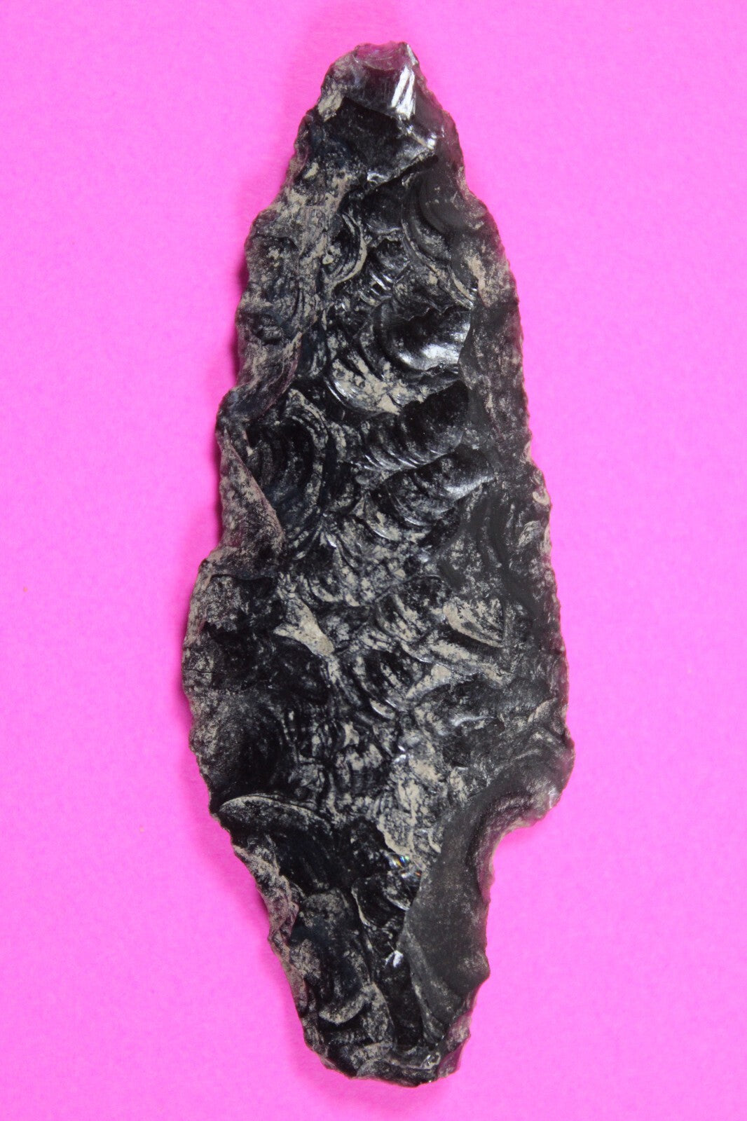 Authentic Pre Columbian Artifact Aztec Arrowhead Battle of Mexico City COA 02