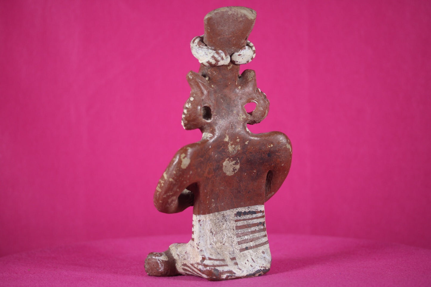 Authentic Pre Columbian Artifact Goat Face Woman Jalisco Ex Arte Primitivo T104