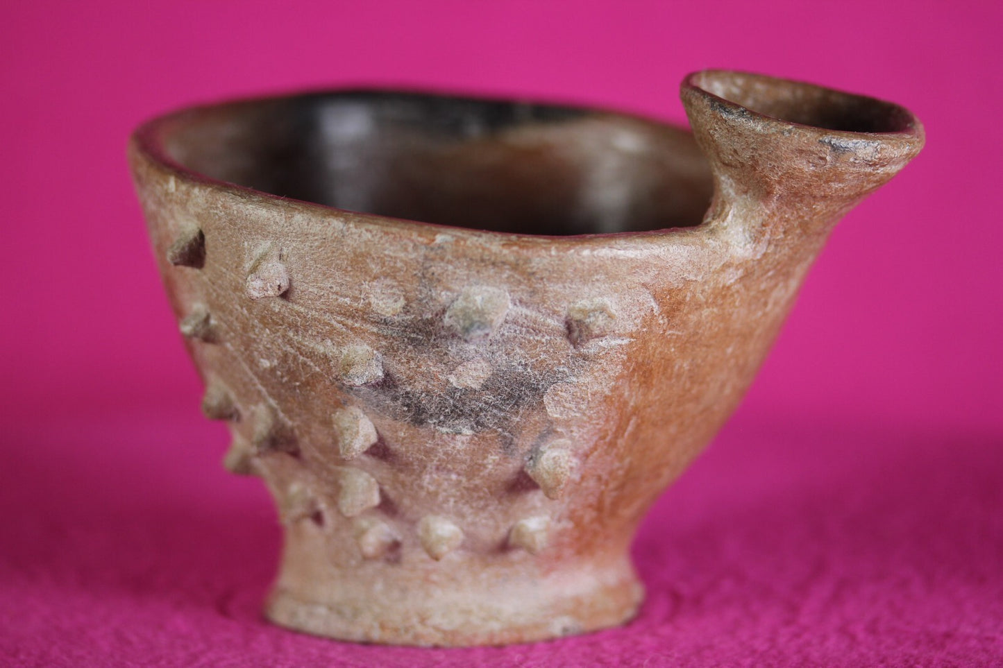 Pre Columbian Authenticrtifact Spiked Bowl Michoacan Ex Arte Primitivo COA T08