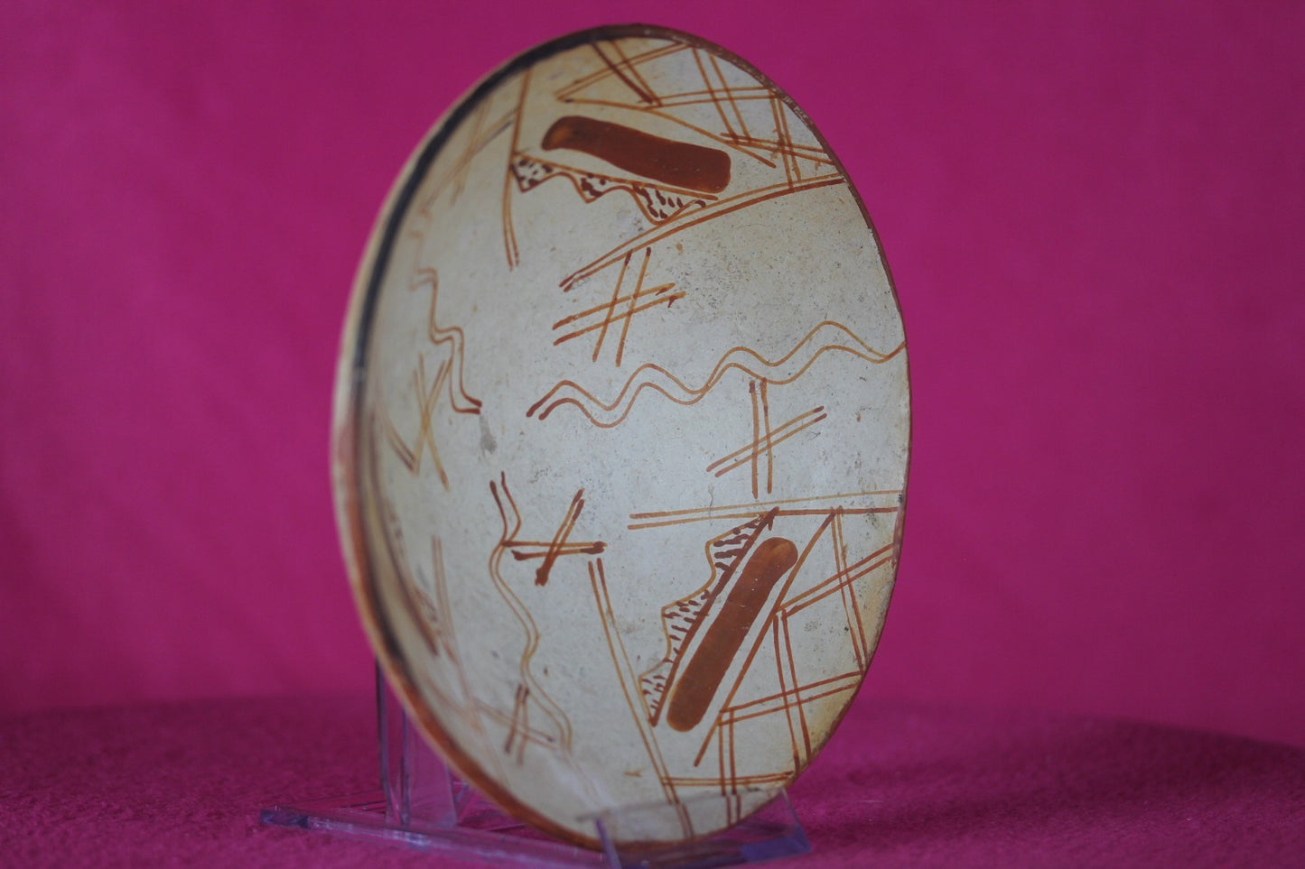 Authentic Pre Columbian Artifact Decorated Bowl Cajamarca Peru Pre Inca COA 208