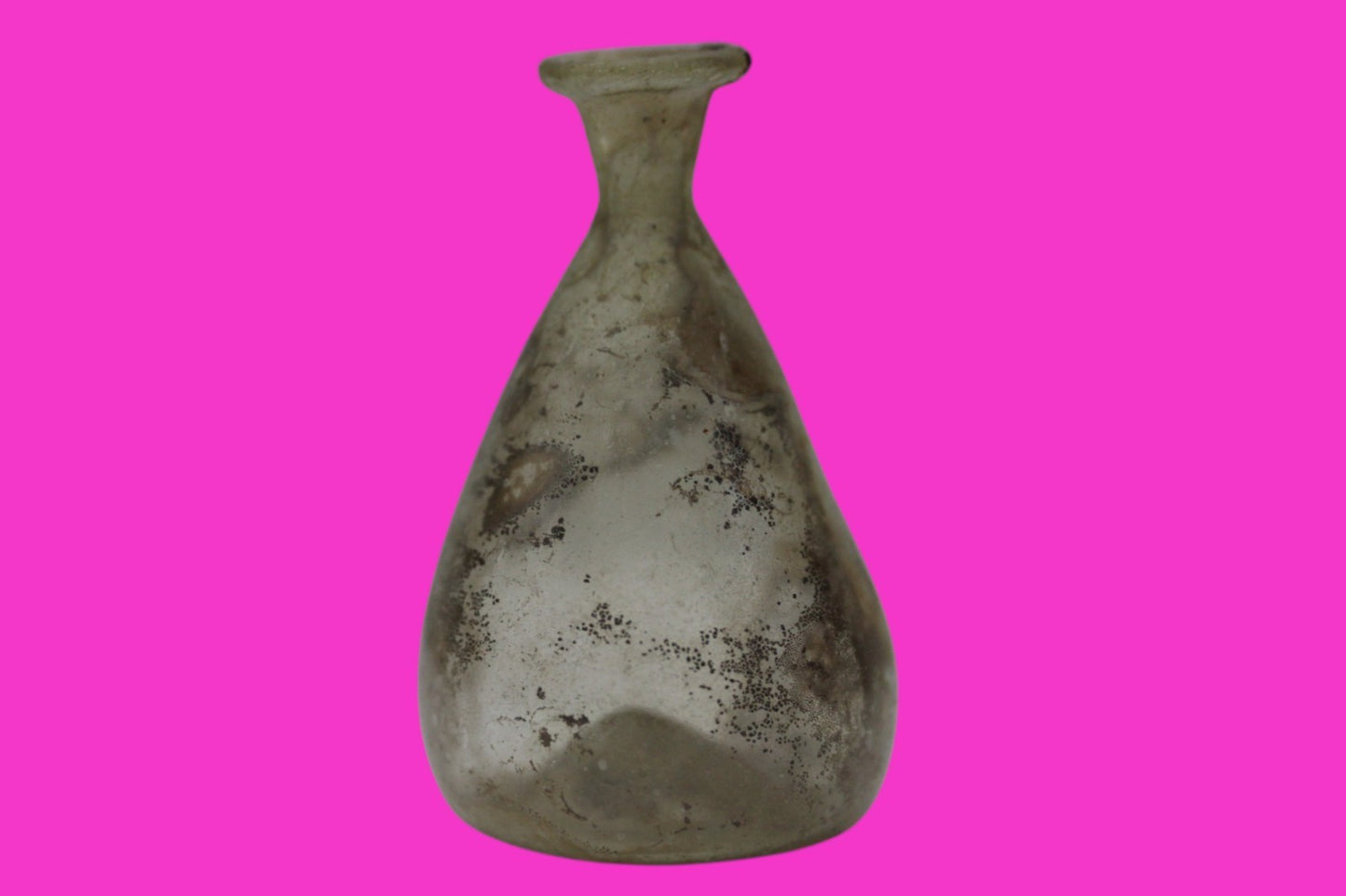 Ancient Holy Land Glass Bottle Authentic Artifact 100-300 AD Roman Era COA J08