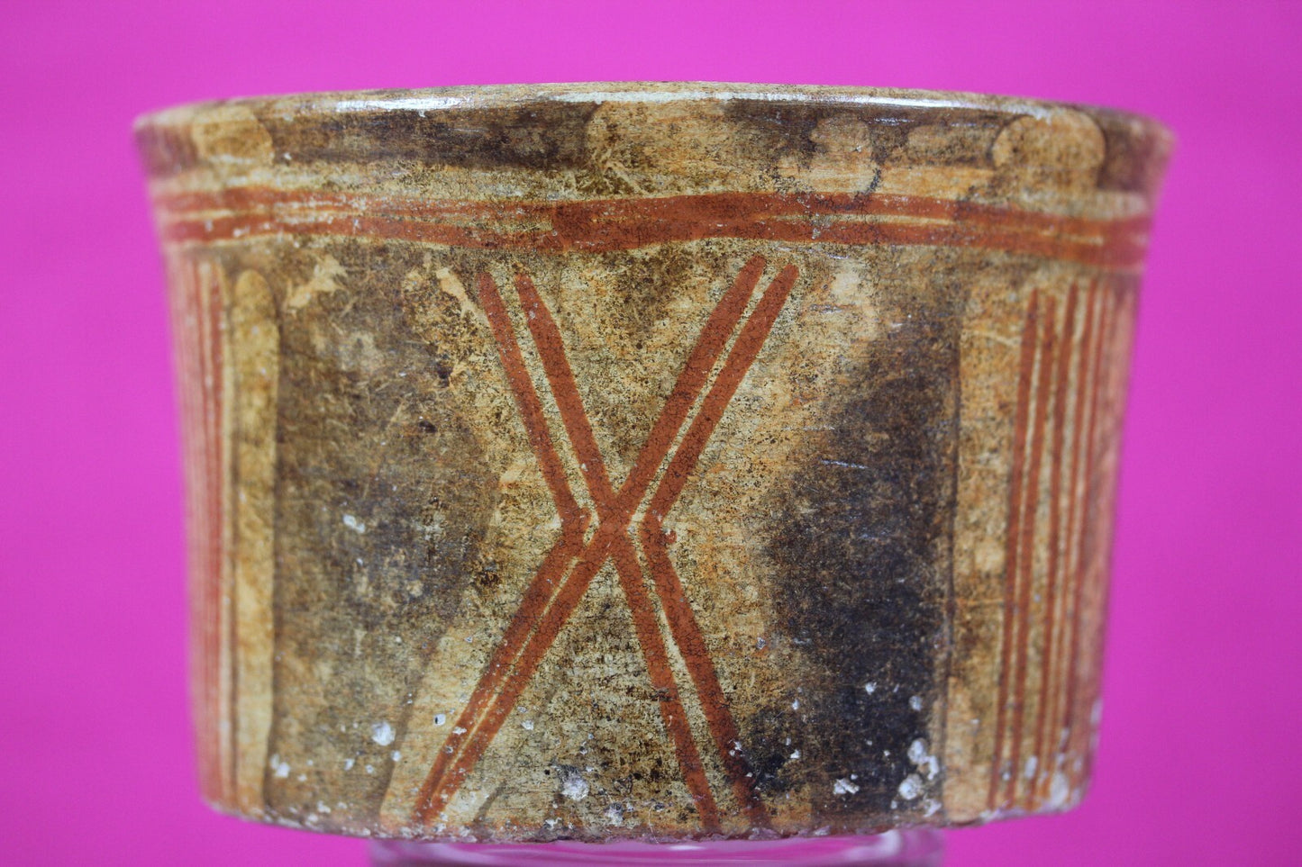 Authentic Pre Columbian Artifact Mayan Cooking Pot Pottery 250-900 AD COA T04