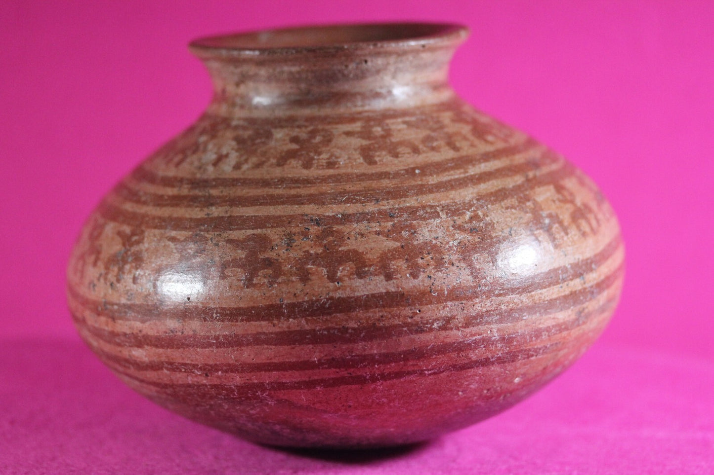 Authentic Pre Columbian Artifact Decorated Olla Michoacan Arte Primitivo COA T66