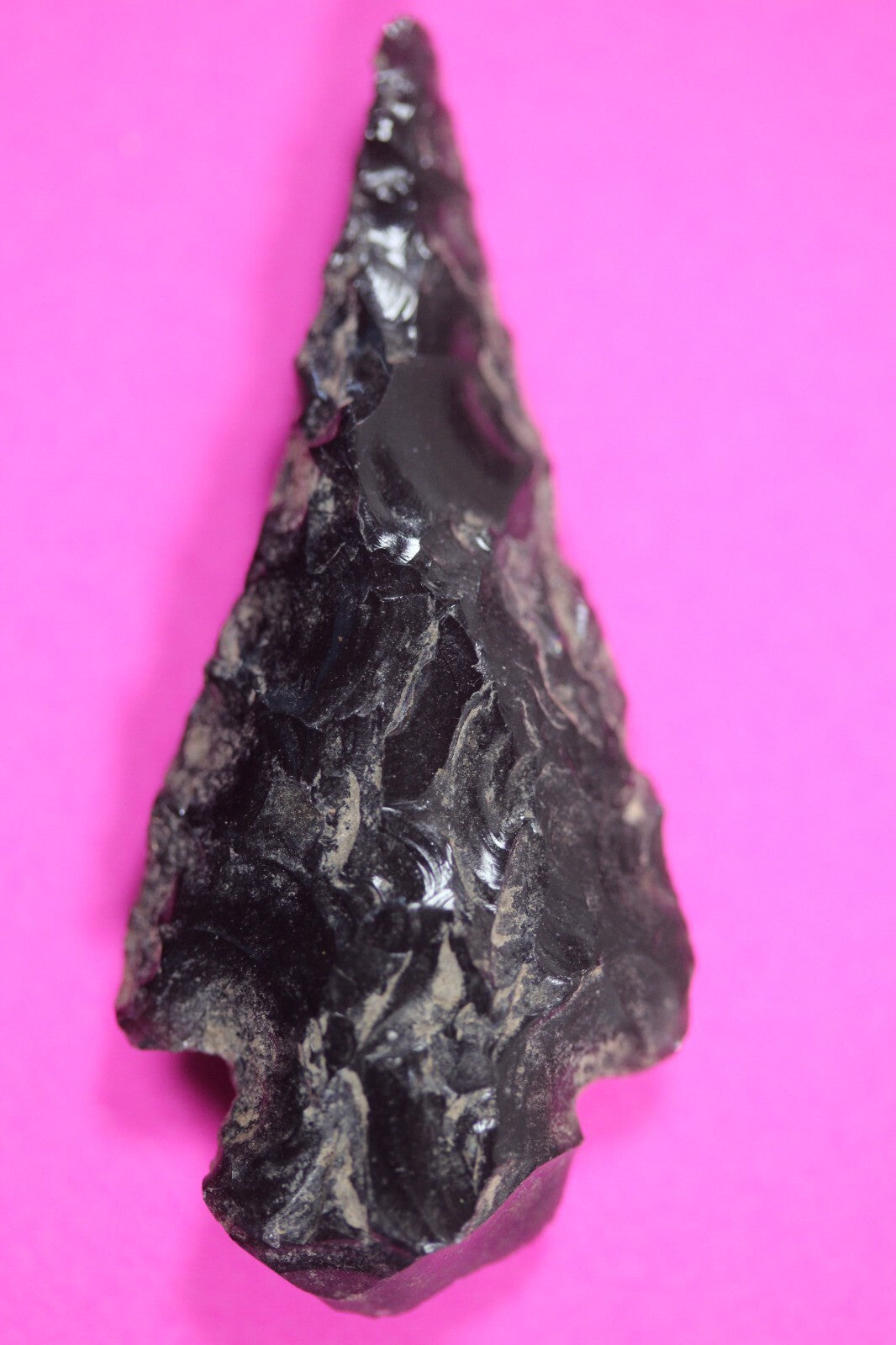 Authentic Pre Columbian Artifact Aztec Arrowhead Battle of Mexico City COA 09