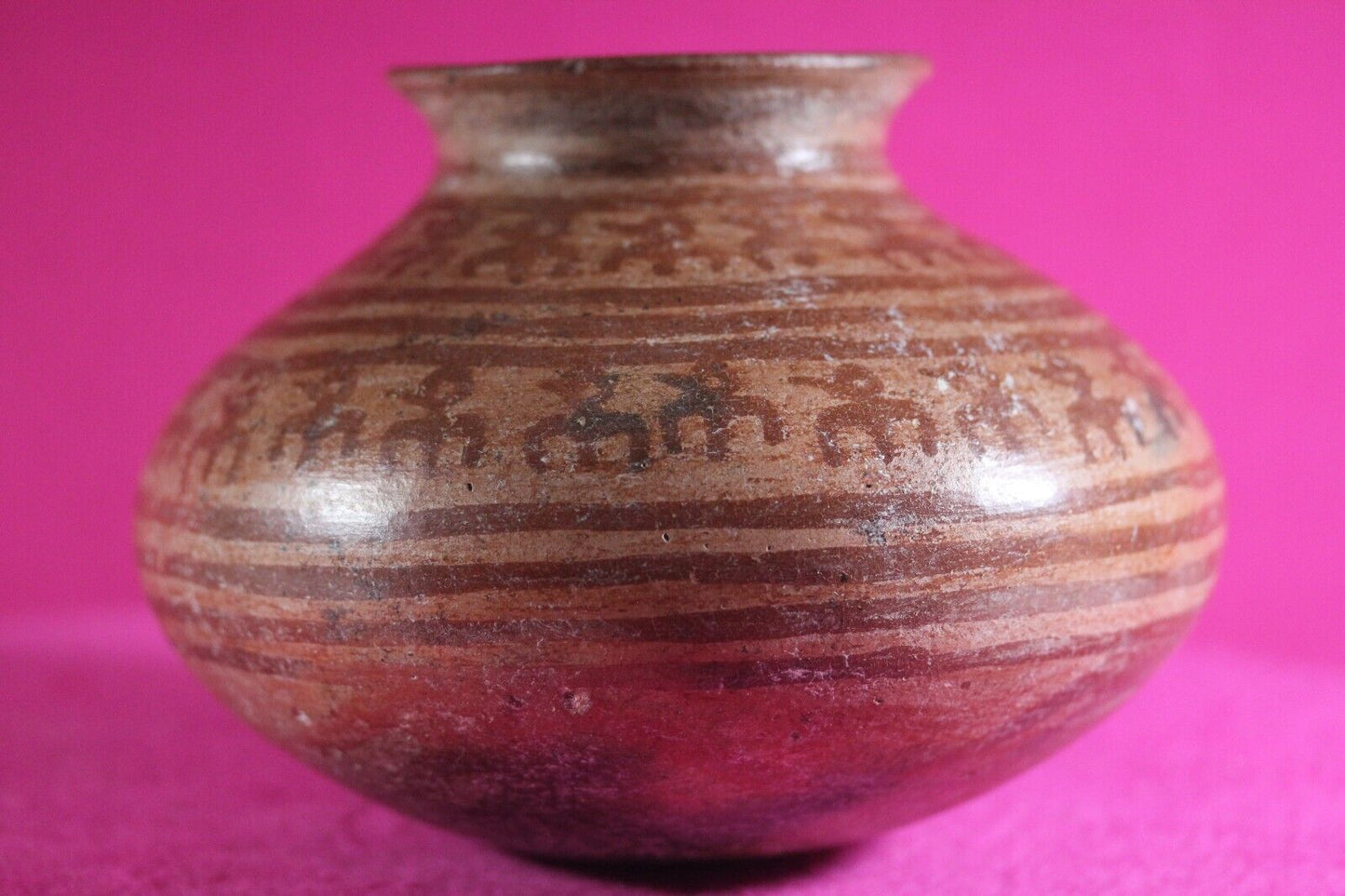 Authentic Pre Columbian Artifact Decorated Olla Michoacan Arte Primitivo COA T66