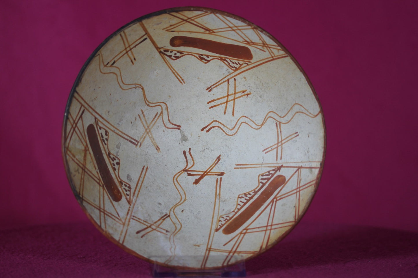 Authentic Pre Columbian Artifact Decorated Bowl Cajamarca Peru Pre Inca COA 208