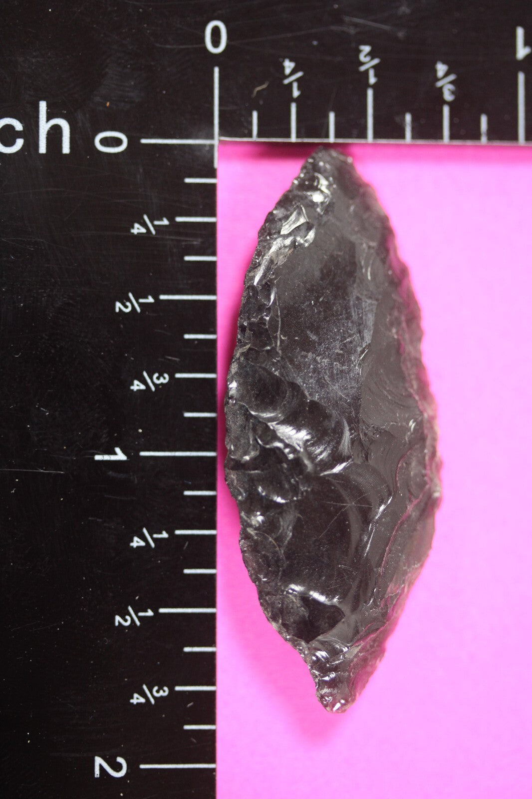 Authentic Pre Columbian Artifact Aztec Arrowhead Battle of Mexico City COA 72