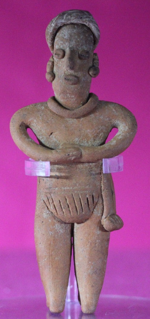 Authentic Pre Columbian Artifact Tomb Figure Colima Mexico 100 BC-250 AD COA 132