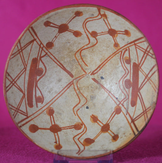 Authentic Pre Columbian Artifact Decorated Bowl Cajamarca Peru Pre Inca COA 207