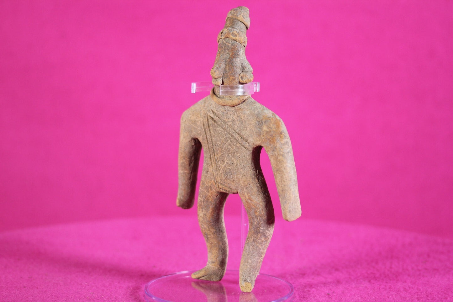 Authentic Pre Columbian Artifact Archaic Tomb Figure Colima Mexico  COA T76