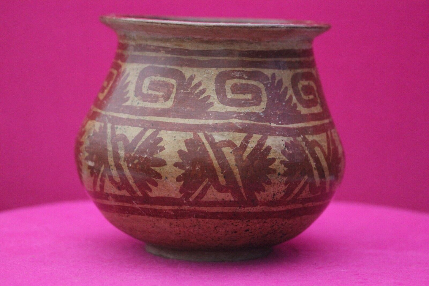 Authentic Pre Columbian Artifact Decorated Bowl Michoacan Arte Primitivo COA T65