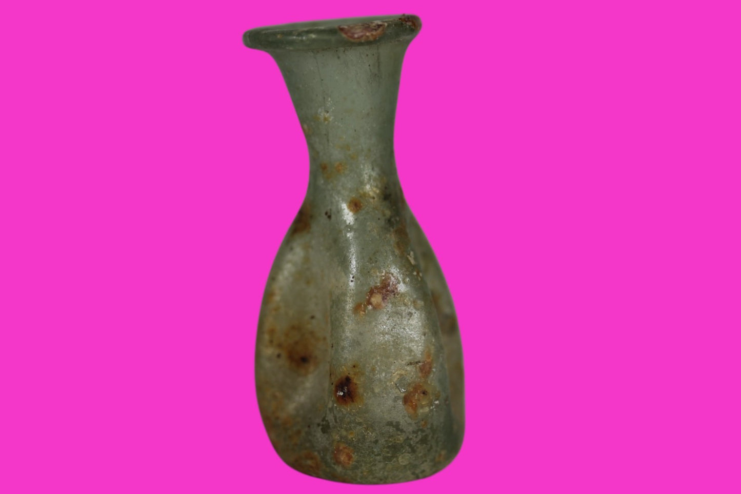 Ancient Holy Land Glass Bottle Authentic Artifact 100-300 AD Roman Era COA J10