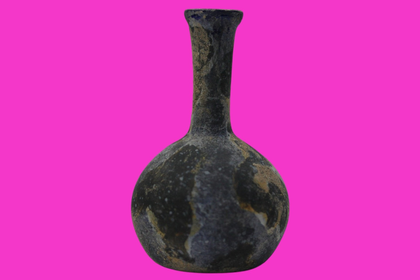 Ancient Holy Land Glass Bottle Authentic Artifact 100-300 AD Roman Era COA J21