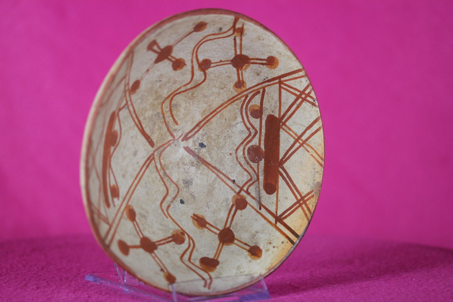 Authentic Pre Columbian Artifact Decorated Bowl Cajamarca Peru Pre Inca COA 207