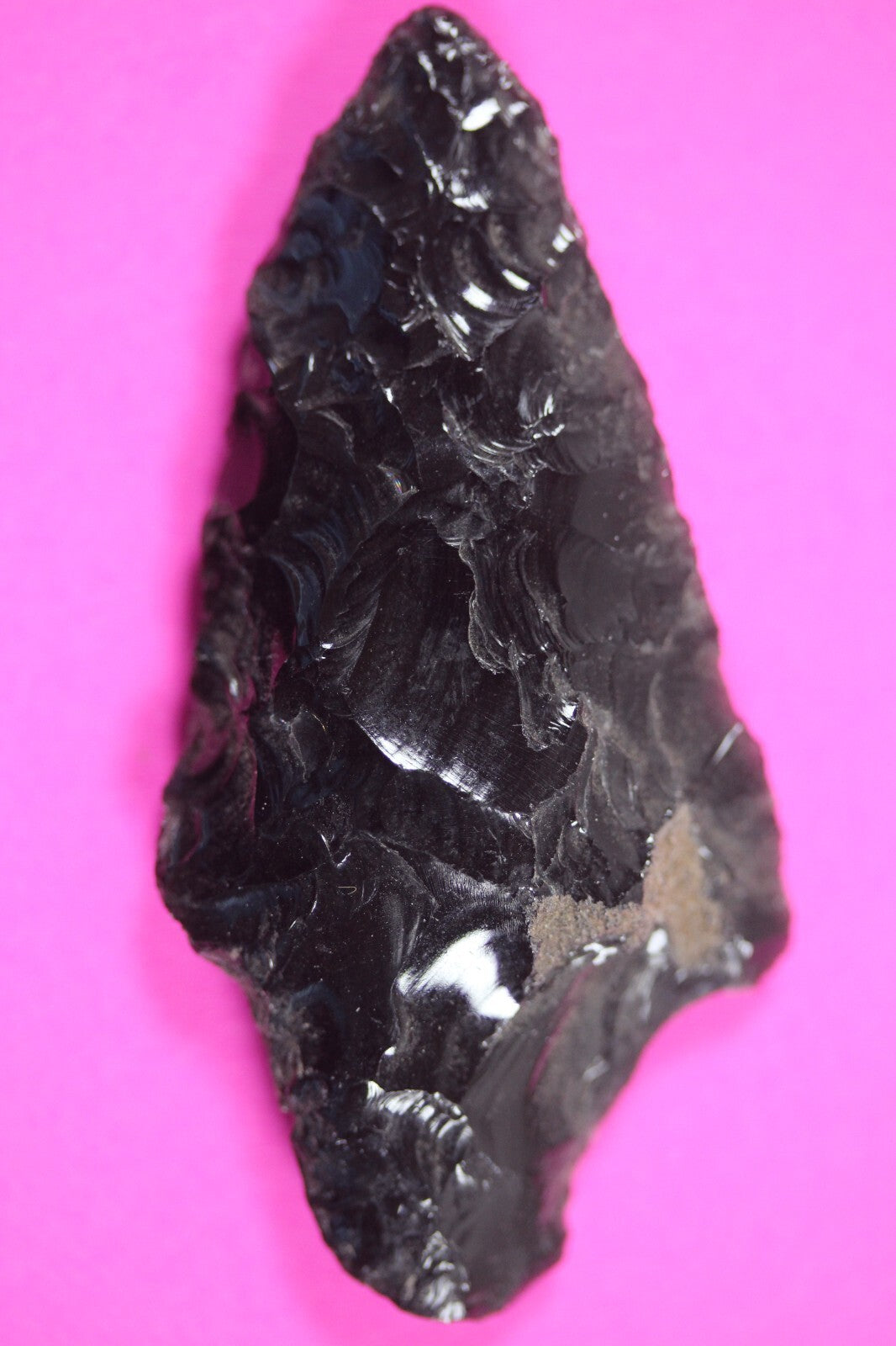 Authentic Pre Columbian Artifact Aztec Arrowhead Battle of Mexico City COA 21