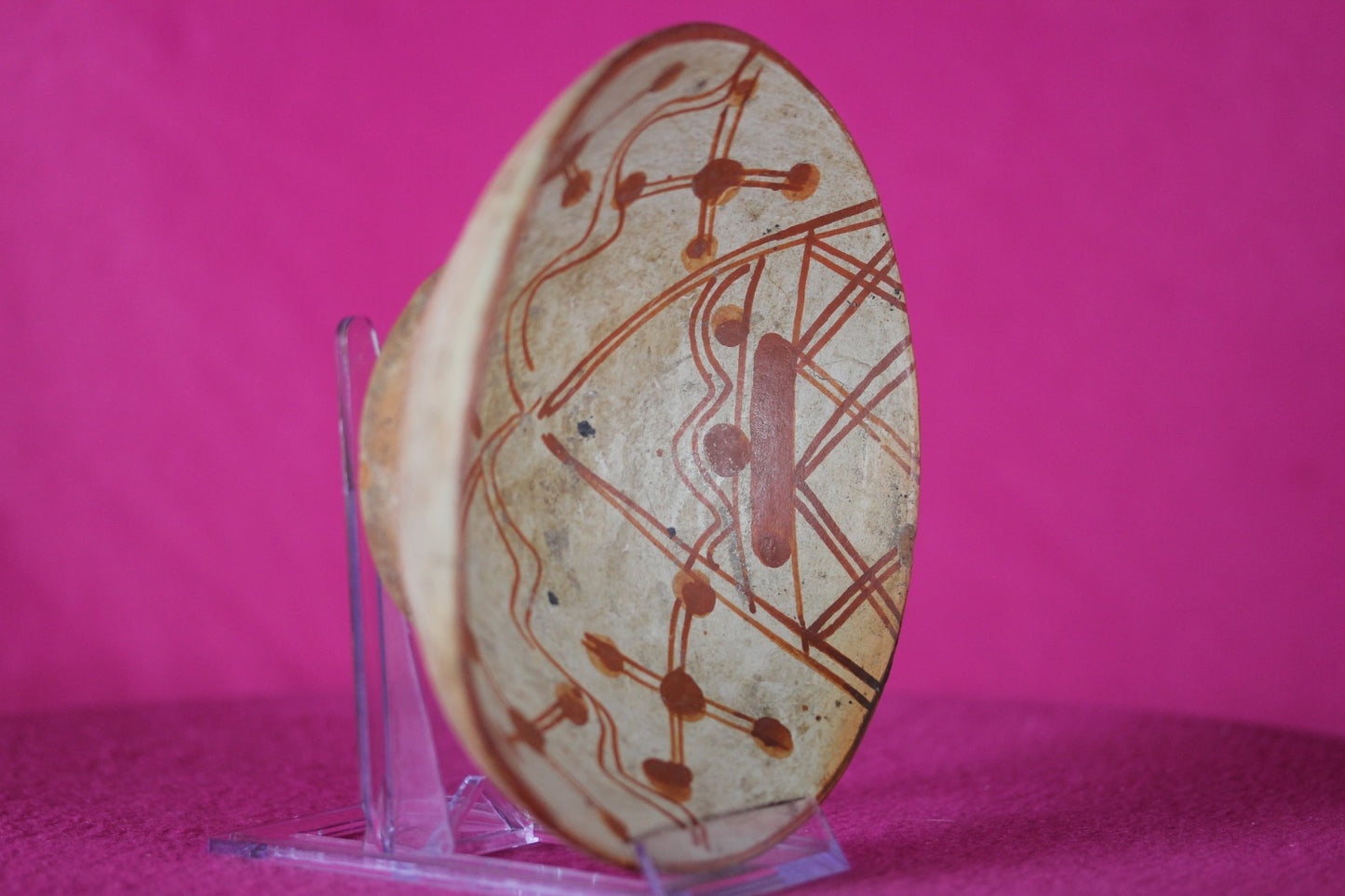 Authentic Pre Columbian Artifact Decorated Bowl Cajamarca Peru Pre Inca COA 207