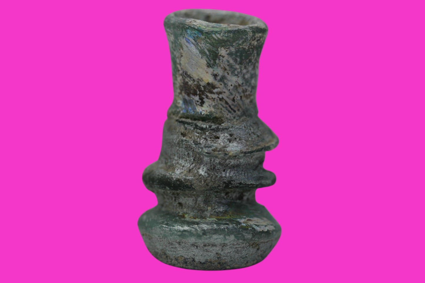 Authentic Persian Artifact Glass Bottle 900-1000 AD Silk Road Hoard COA J29