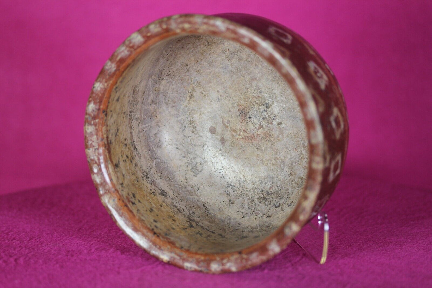 Authentic Pre Columbian Artifact Decorated Bowl Michoacan Mexico 200 BC COA T47
