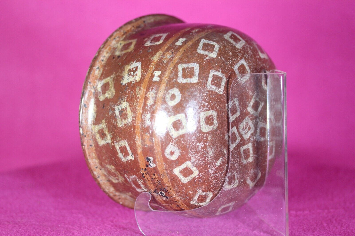 Authentic Pre Columbian Artifact Decorated Bowl Michoacan Mexico 200 BC COA T47
