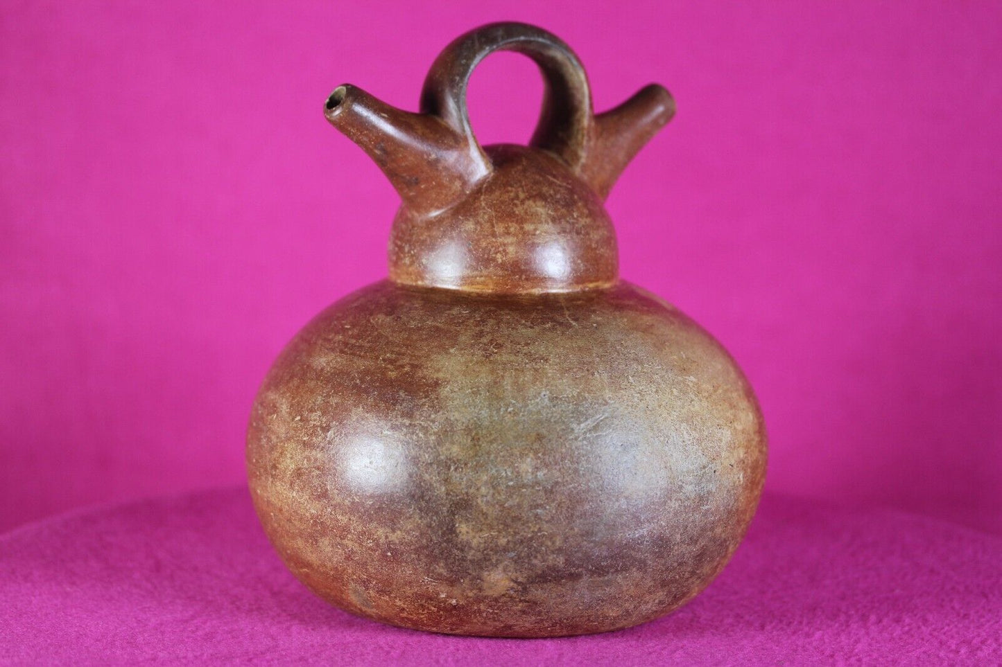 Authentic Pre Columbian Artifact Calima Stirrup Jar Ex Arte Primitivo COA T38