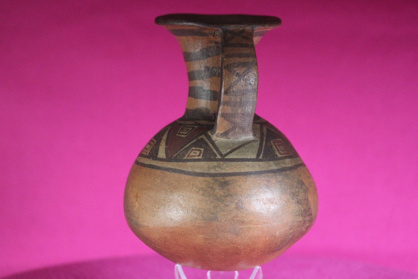 Pre Columbian Authentic Artifact Inca Pitcher  Pottery 1438-1533 AD Peru COA J06