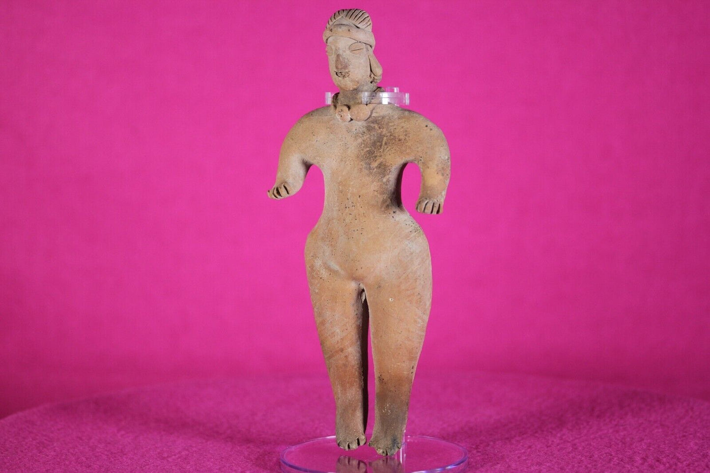 Authentic Pre Columbian Artifact Tomb Figure Colima Ex Arte Primitivo COA T59