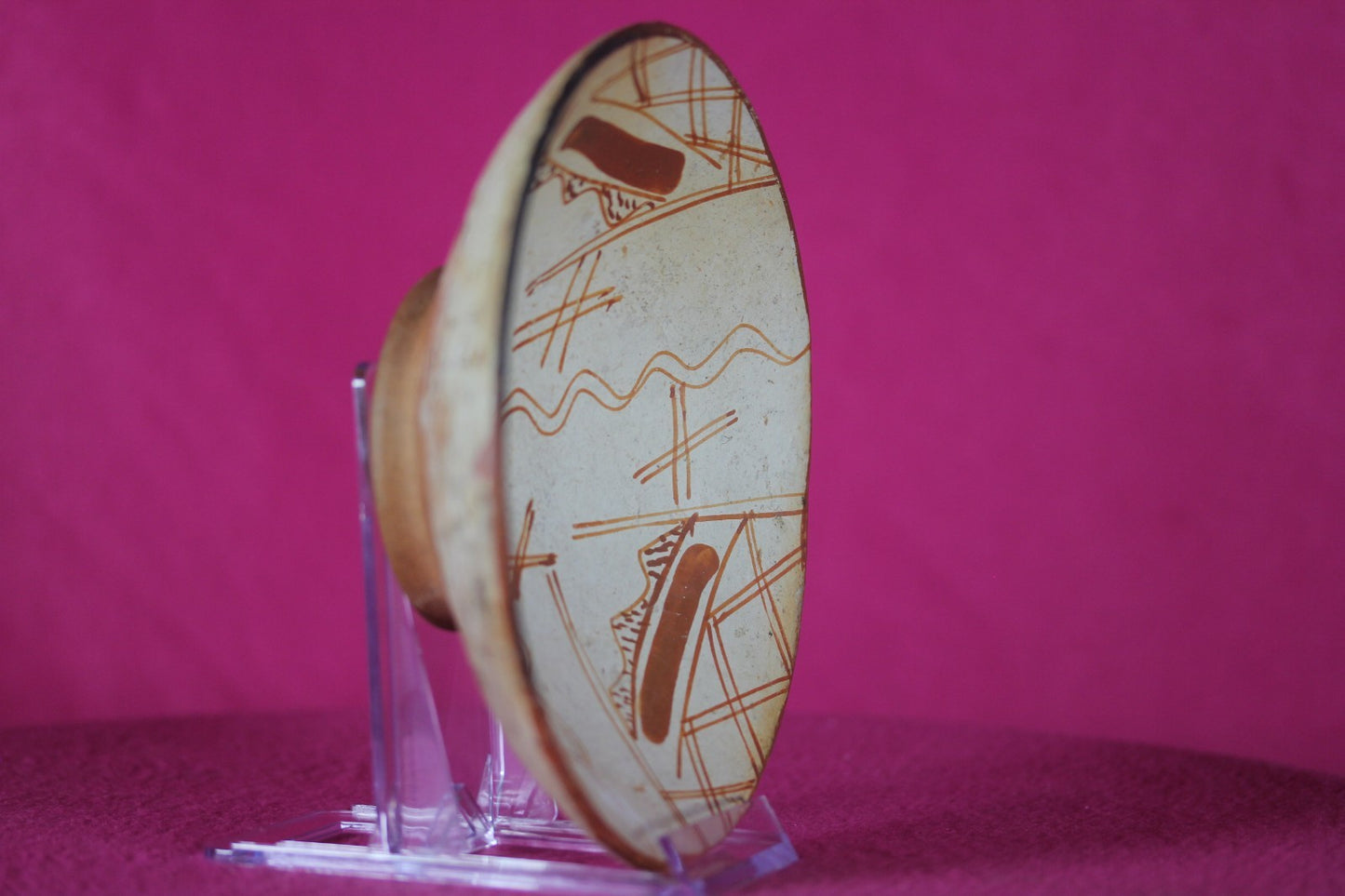 Authentic Pre Columbian Artifact Decorated Bowl Cajamarca Peru Pre Inca COA 208