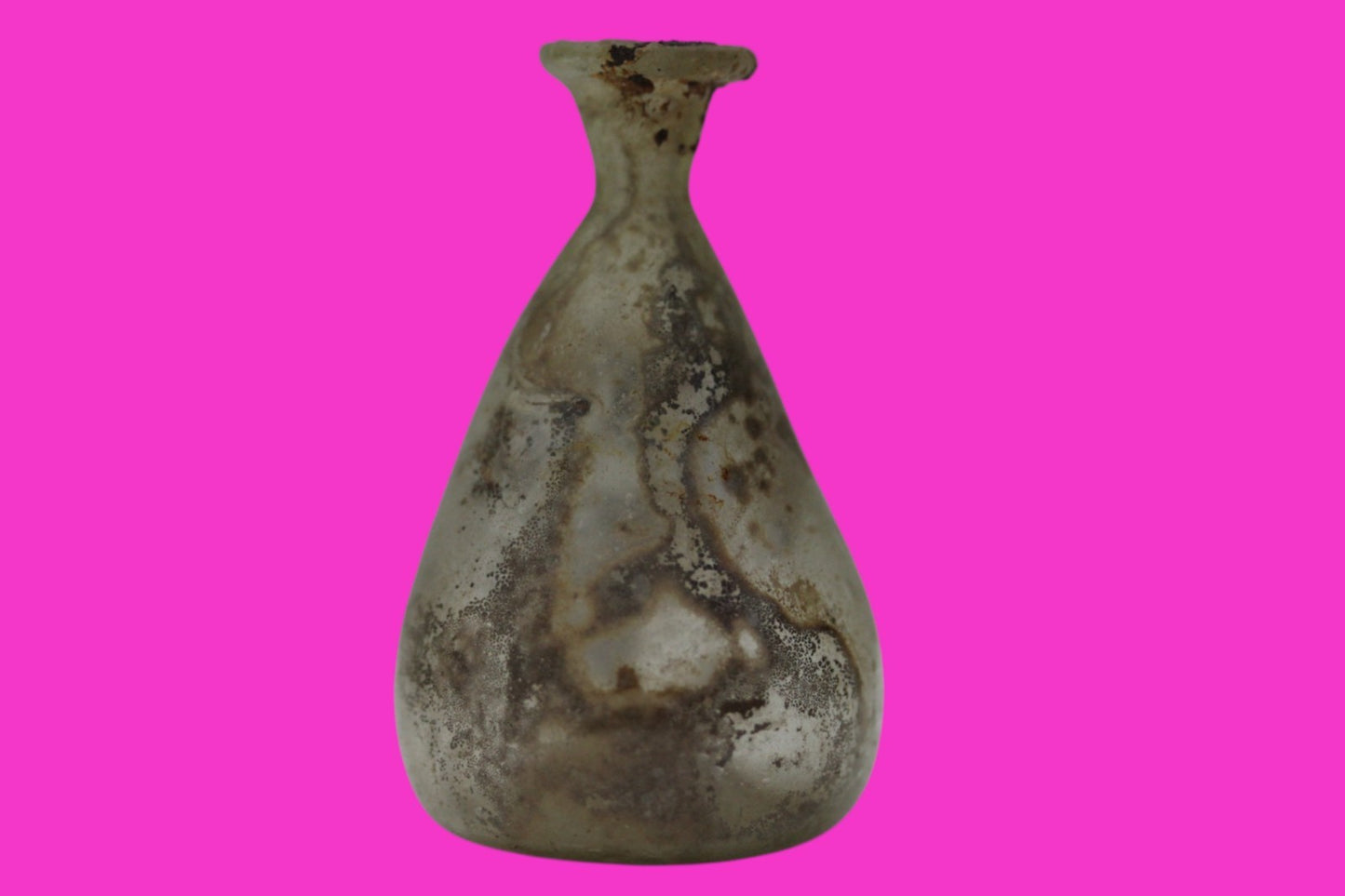 Ancient Holy Land Glass Bottle Authentic Artifact 100-300 AD Roman Era COA J08