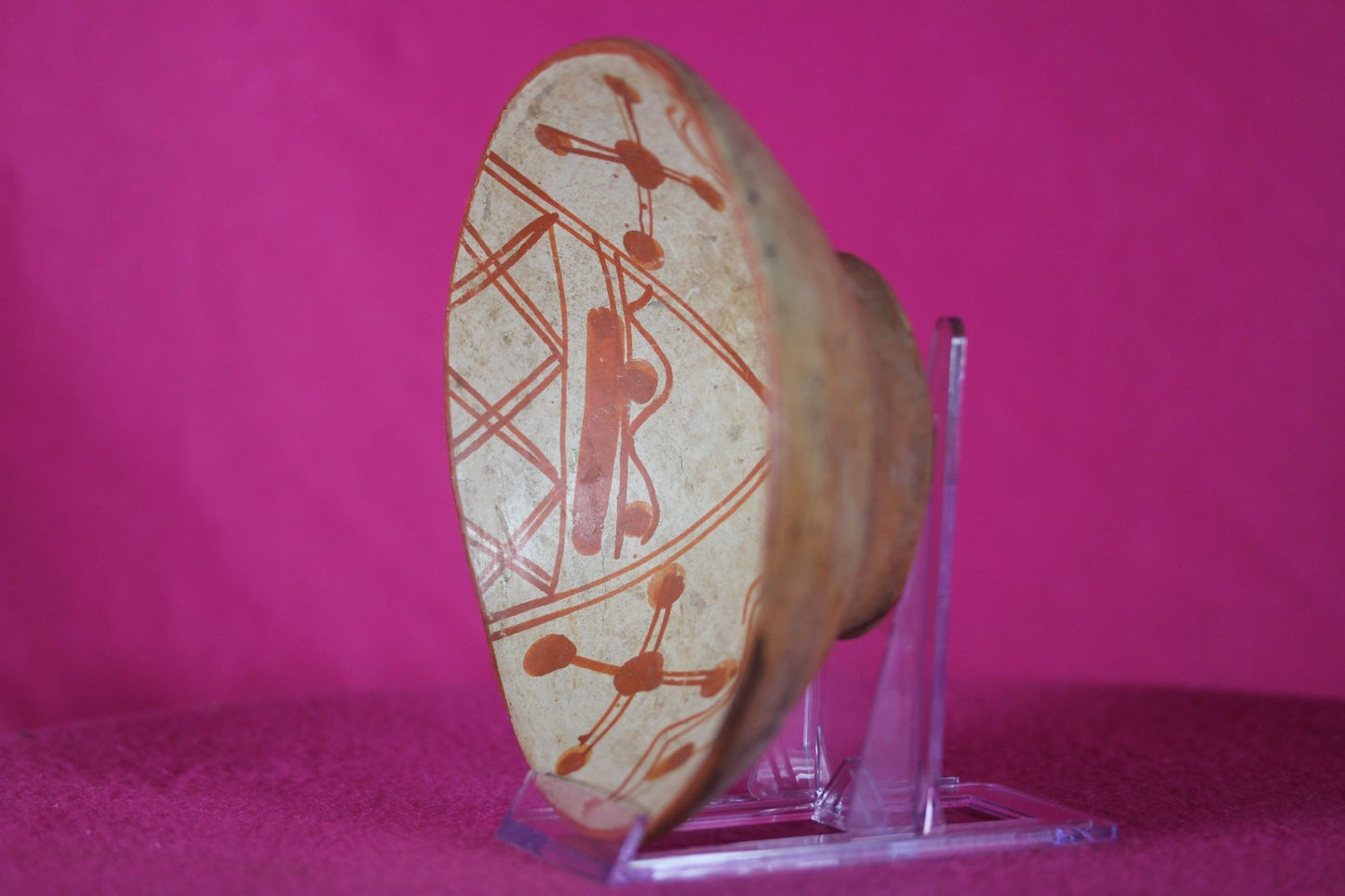 Authentic Pre Columbian Artifact Decorated Bowl Cajamarca Peru Pre Inca COA 207