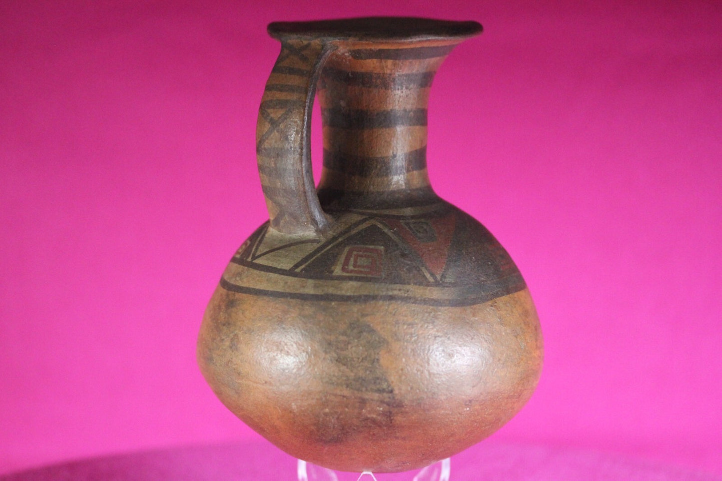 Pre Columbian Authentic Artifact Inca Pitcher  Pottery 1438-1533 AD Peru COA J06