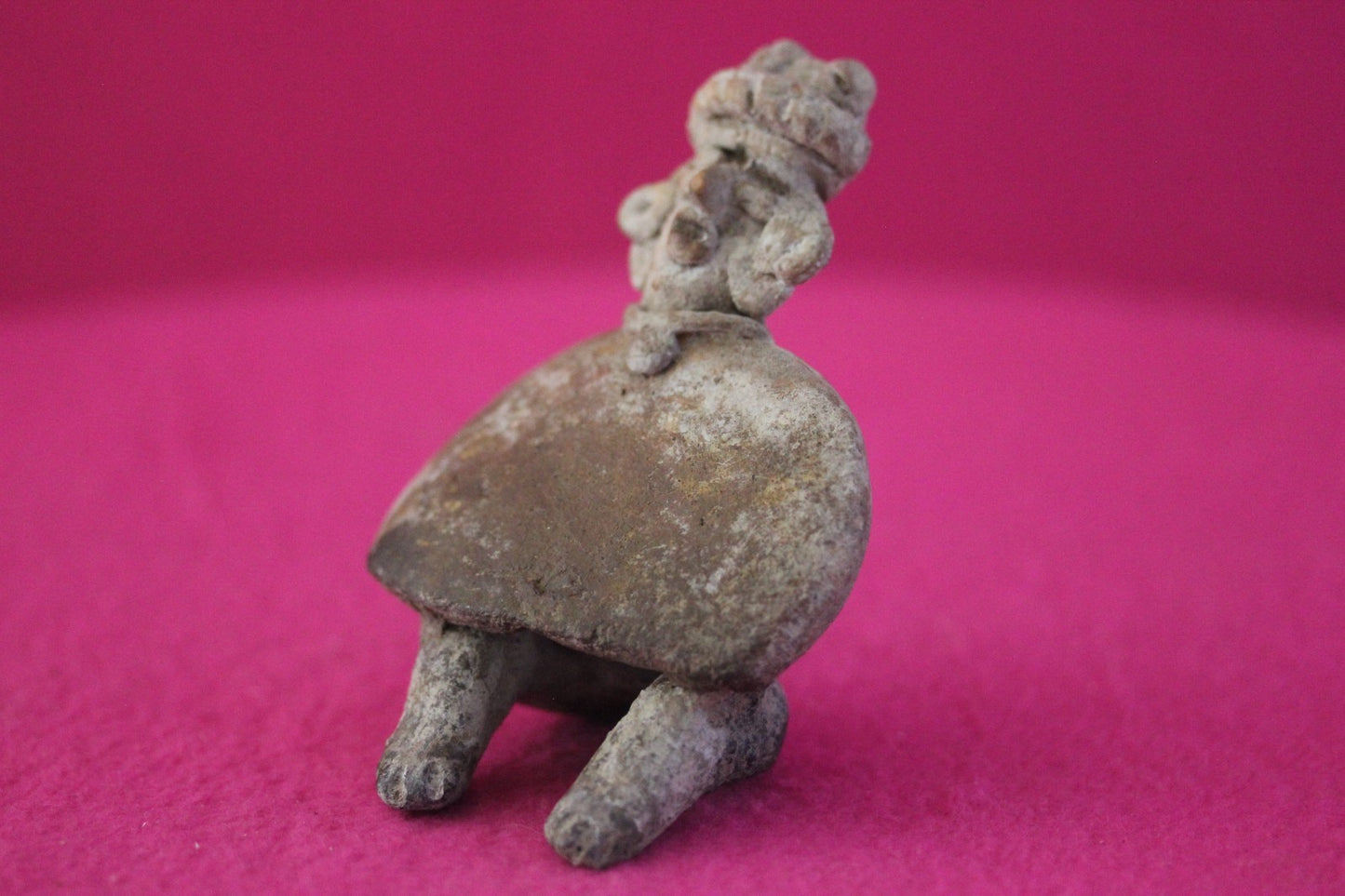 Pre Columbian Authentic Artifact Rare Skirted Tomb Figure Colima Mexico COA 183