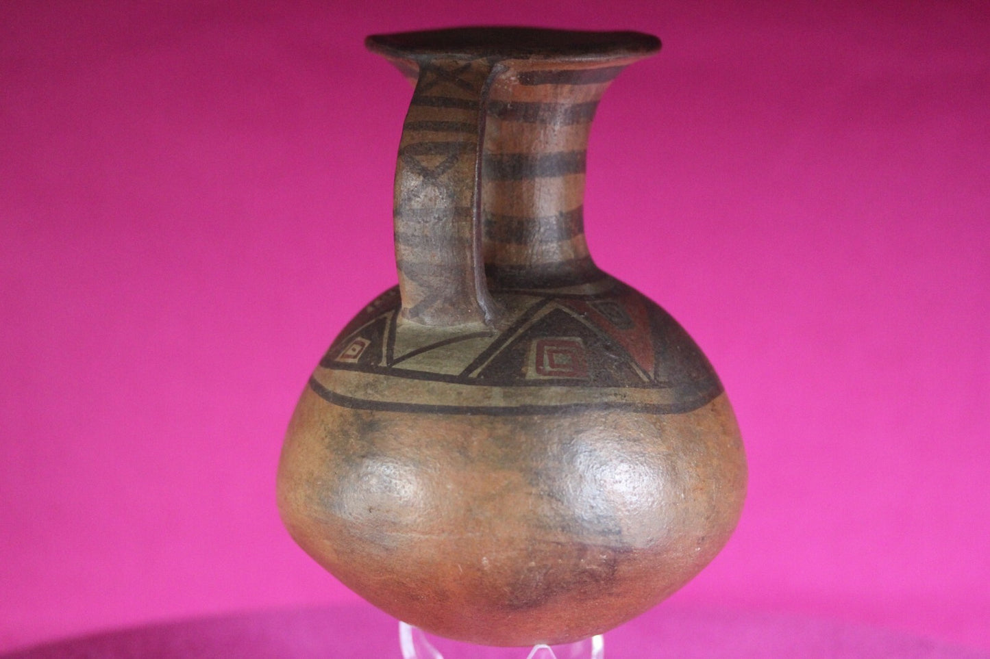 Pre Columbian Authentic Artifact Inca Pitcher  Pottery 1438-1533 AD Peru COA J06