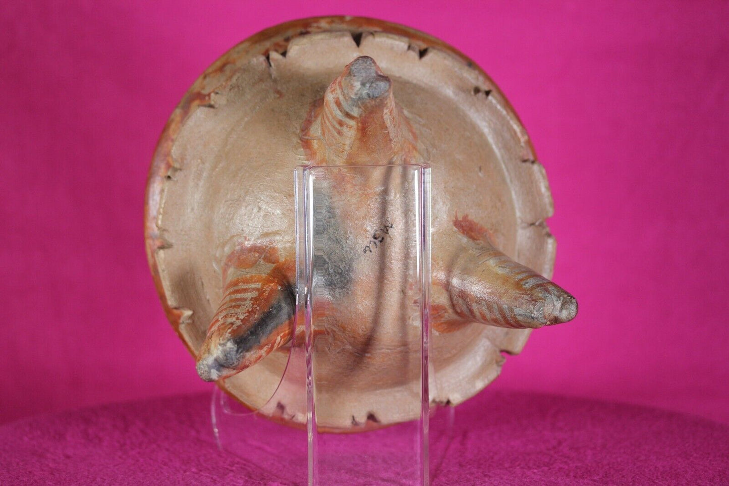 Authentic Pre Columbian Artifact Michoacan Tripod Bowl Ex Arte Primitivo COA T27