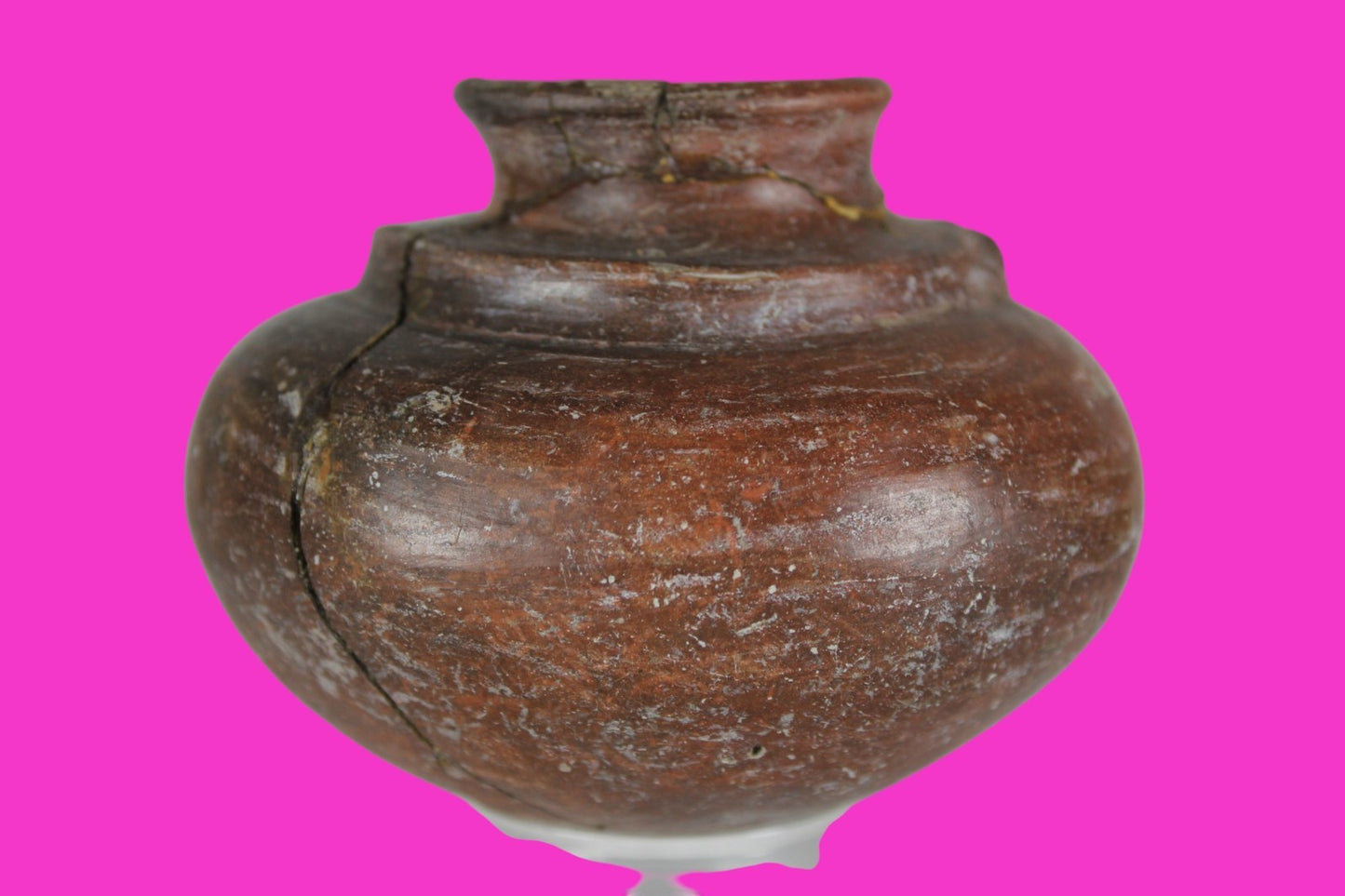 Pre Columbian Authentic Artifact Repaired Mayan Olla Yucatan 250-900 AD COA J69