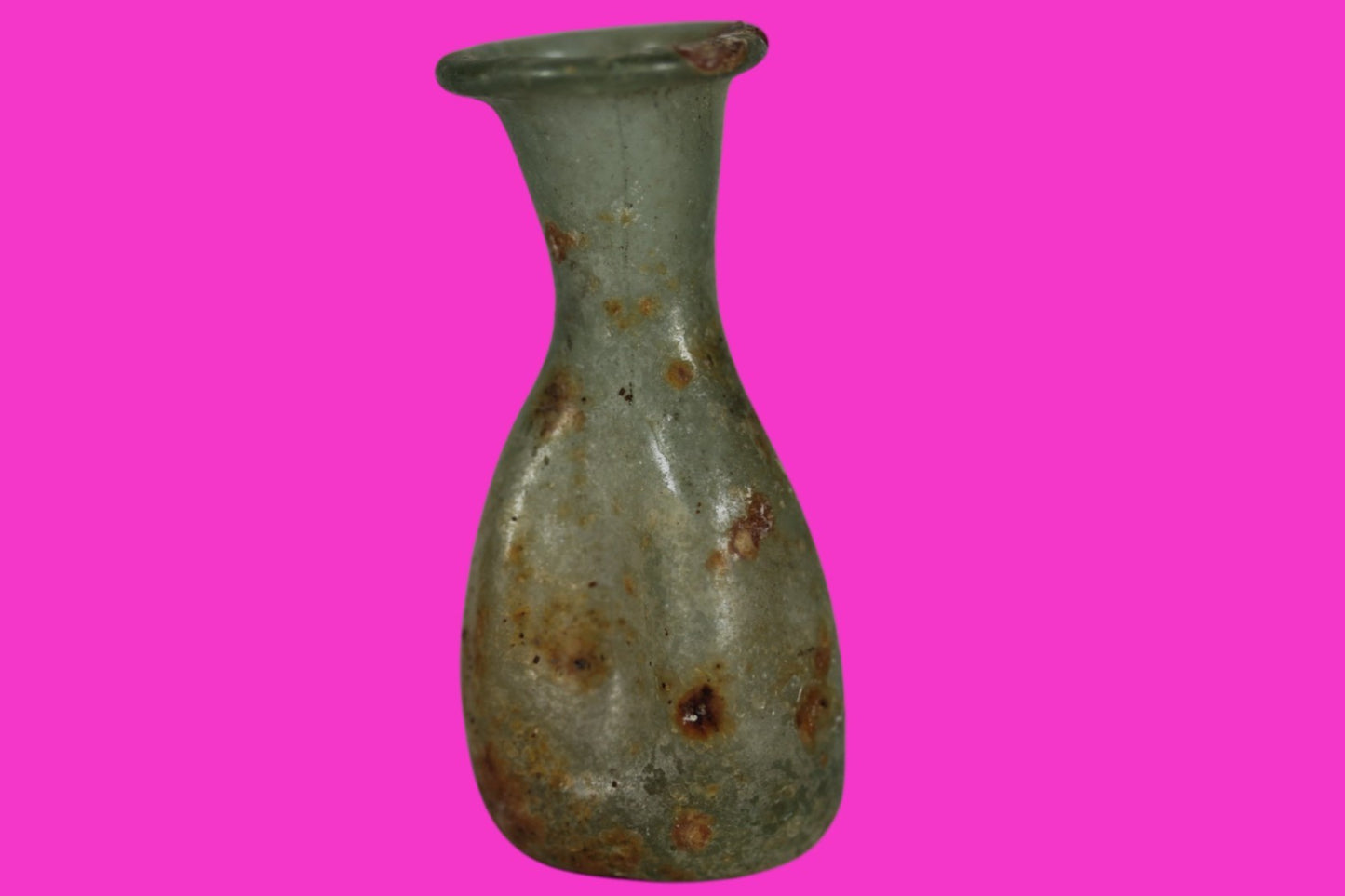 Ancient Holy Land Glass Bottle Authentic Artifact 100-300 AD Roman Era COA J10