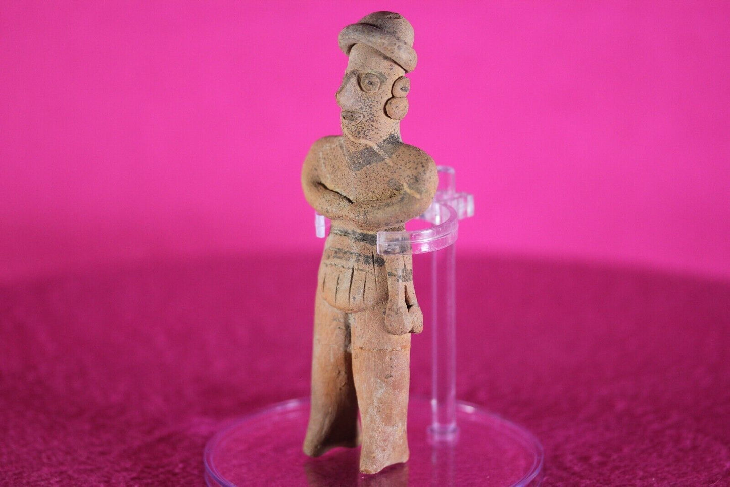 Authentic Pre Columbian Artifact Tomb Figure Colima Ex Arte Primitivo COA T98