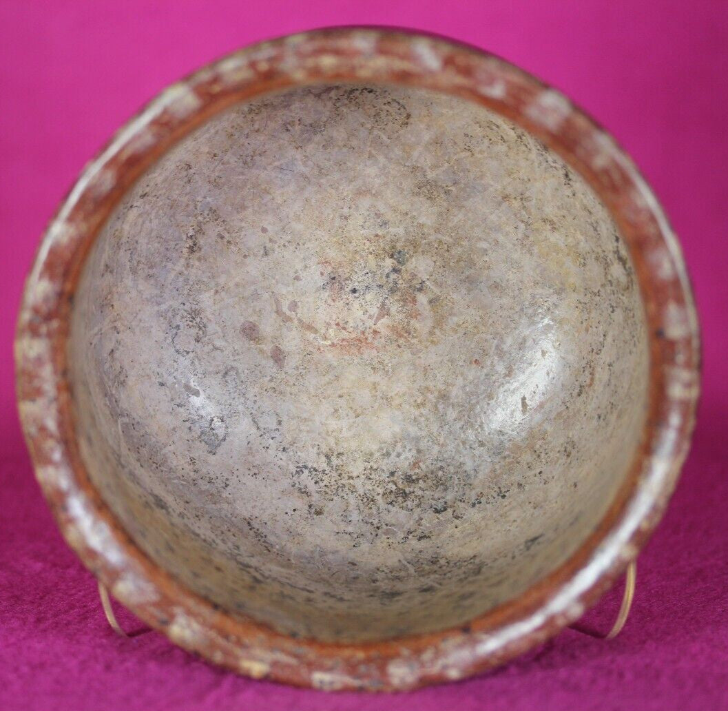 Authentic Pre Columbian Artifact Decorated Bowl Michoacan Mexico 200 BC COA T47