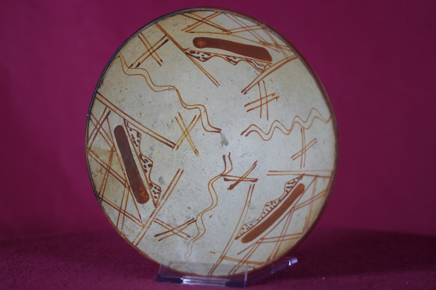 Authentic Pre Columbian Artifact Decorated Bowl Cajamarca Peru Pre Inca COA 208