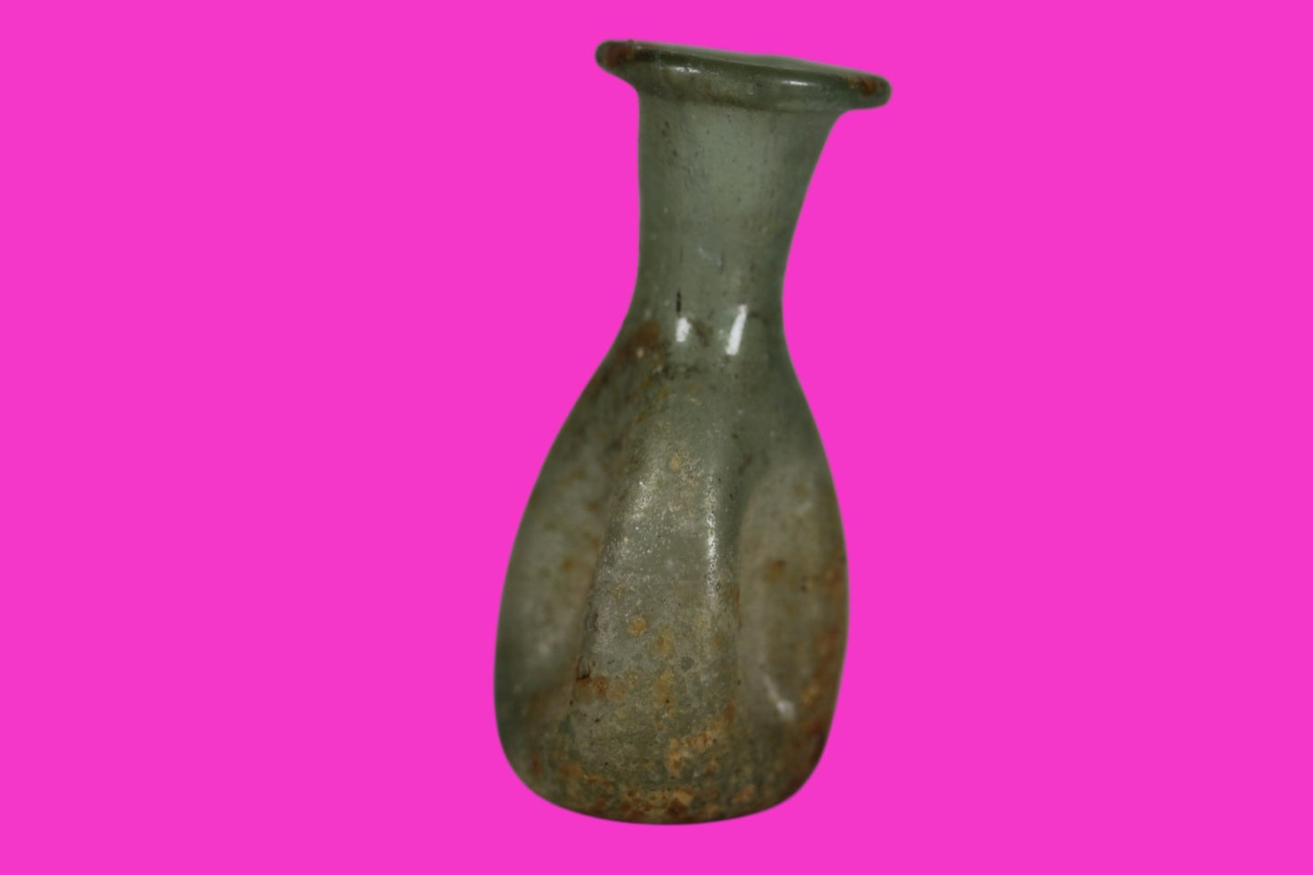 Ancient Holy Land Glass Bottle Authentic Artifact 100-300 AD Roman Era COA J10