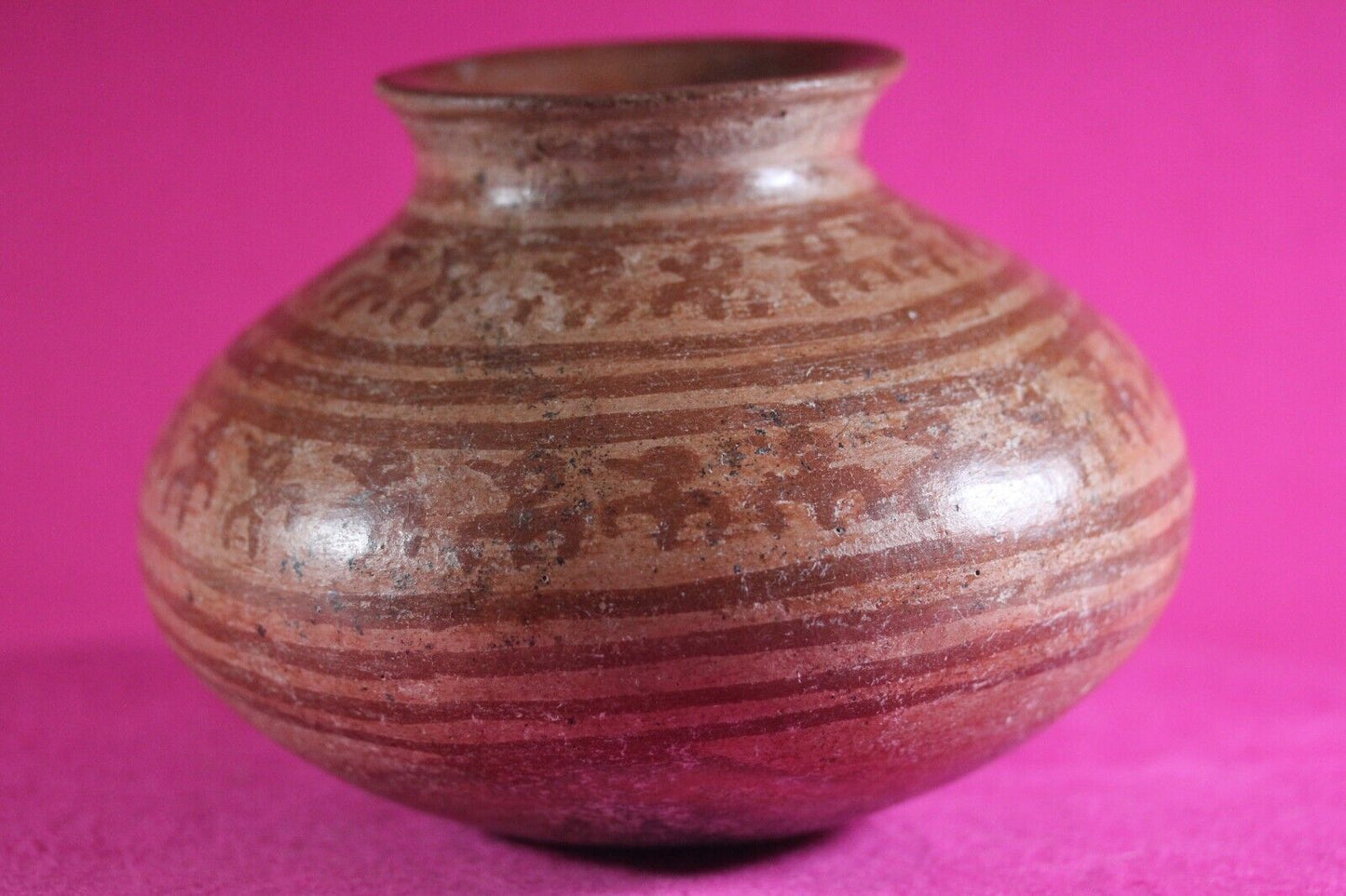 Authentic Pre Columbian Artifact Decorated Olla Michoacan Arte Primitivo COA T66