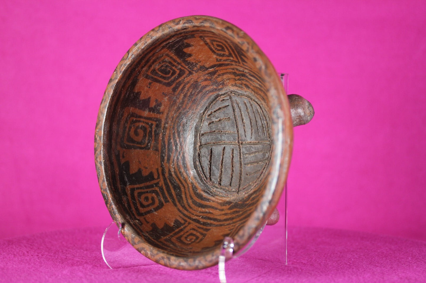 Authentic Pre Columbian Artifact Michoacan Tripod Bowl Ex Arte Primitivo COA T26