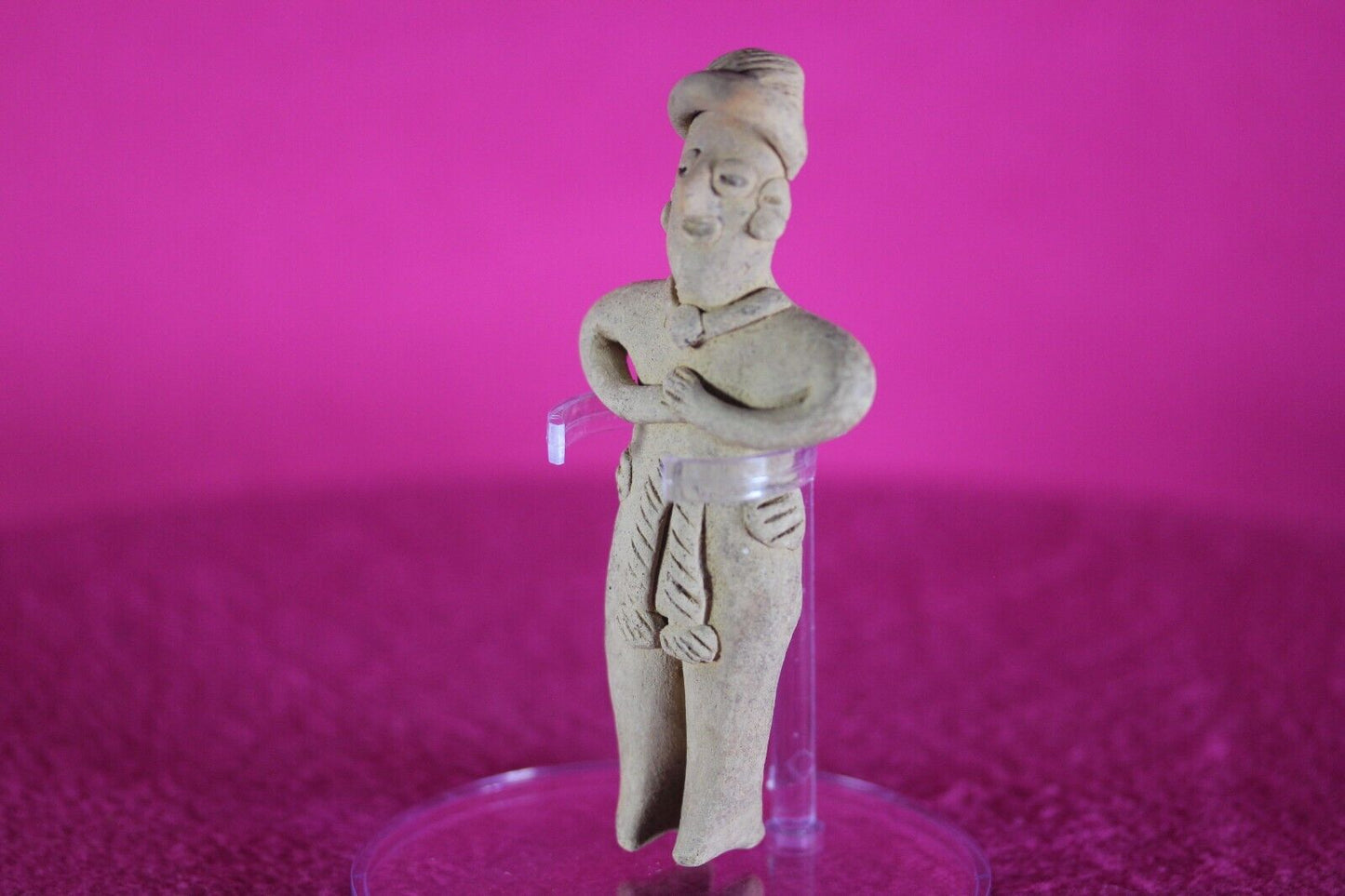 Authentic Pre Columbian Artifact Tomb Figure Colima Ex Arte Primitivo COA T96